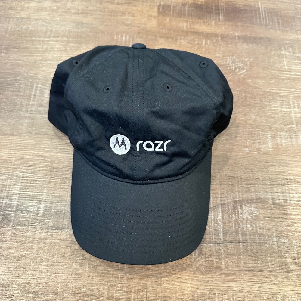 Nike Dri-FIT Club Cap Motorola Razr Embroidered Hat Black M/L Unisex FB6449-010